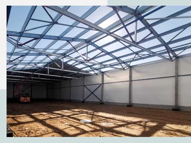 Строительство сенохранилищ в Бирске