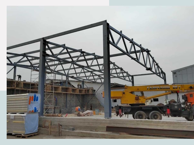 Строительство цехов в Бирске