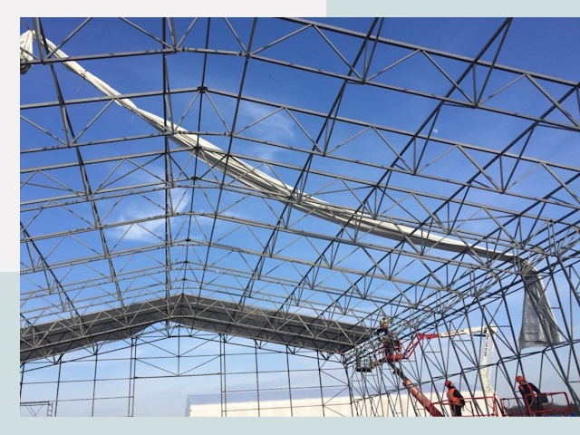 Шатровые ангары от 624 руб. в Бирске и Башкирии