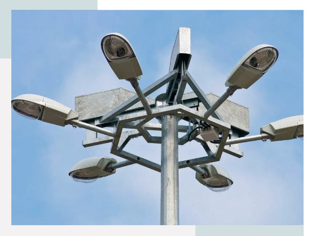 Монтаж осветительных мачт в Бирске