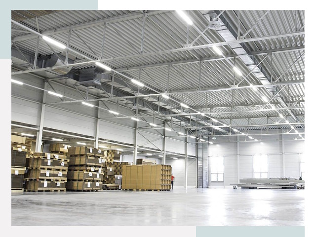 Освещение ангаров в Бирске