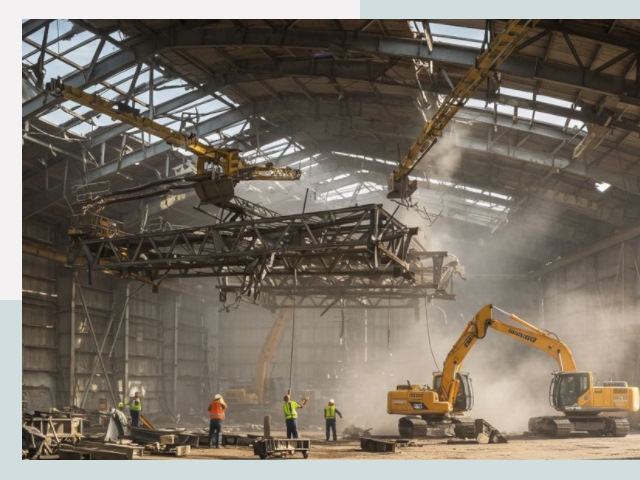 Демонтаж ангаров в Бирске от 624 руб. за м²