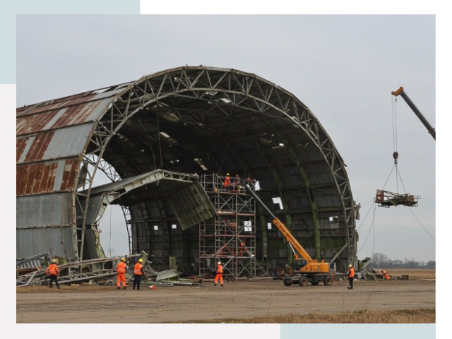 Демонтаж ангаров в Бирске